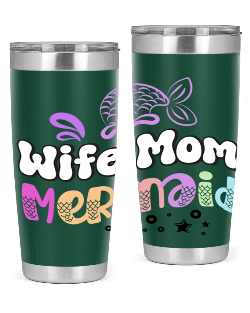 Wife Mom Mermaid 676#- mermaid- Tumbler
