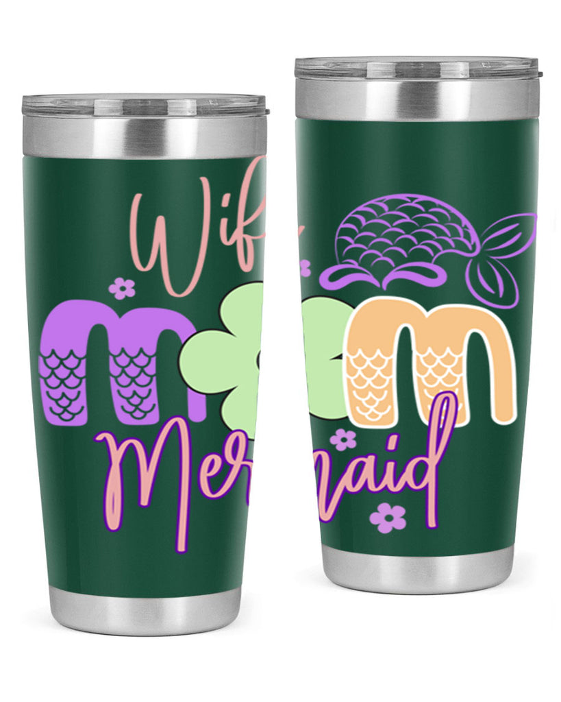 Wife Mom Mermaid 677#- mermaid- Tumbler
