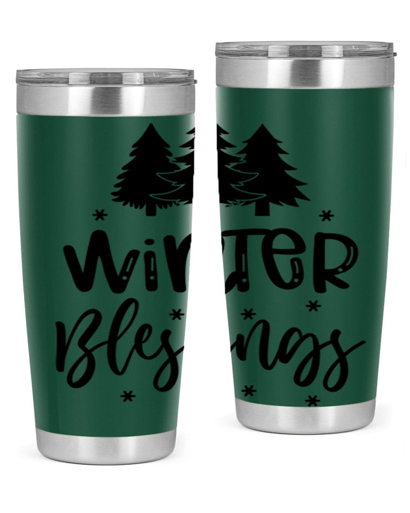 Winter Blessings 489#- winter- Tumbler