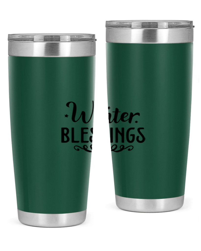Winter Blessings 490#- winter- Tumbler