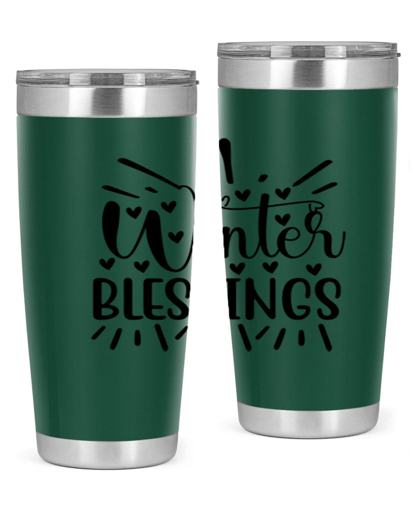 Winter Blessings 491#- winter- Tumbler