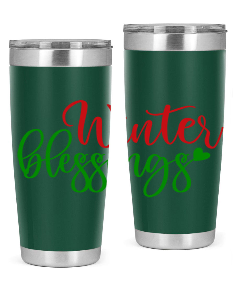 Winter Blessings 492#- winter- Tumbler