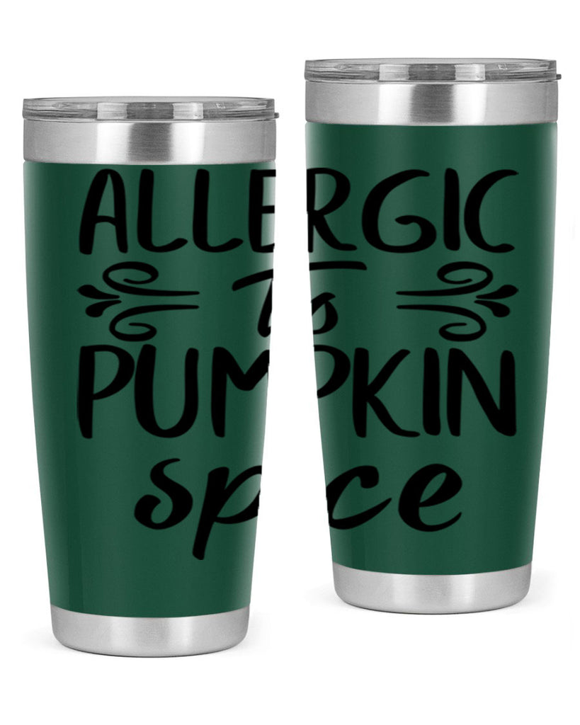 allergic to pumpkin spice 8#- fall- Tumbler