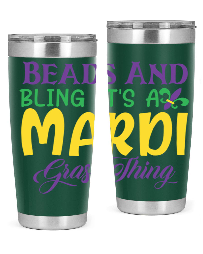 beads and bling its a mardi gras thing 86#- mardi gras- Tumbler