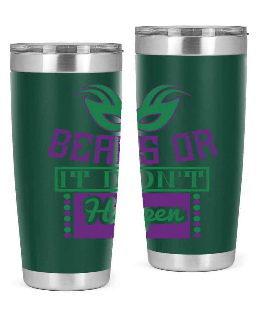 beads or it didnt happen 27#- mardi gras- Tumbler