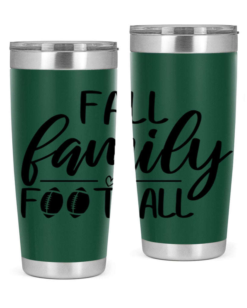 fall family football 100#- fall- Tumbler