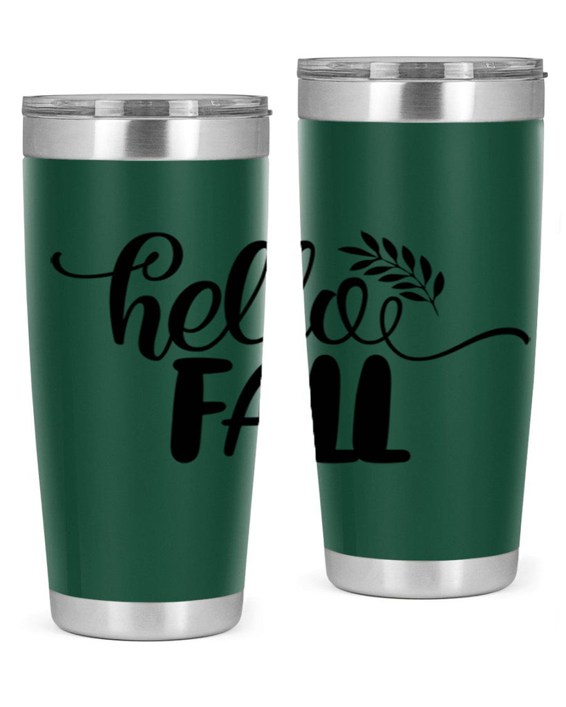 hello fall 54#- thanksgiving- Tumbler