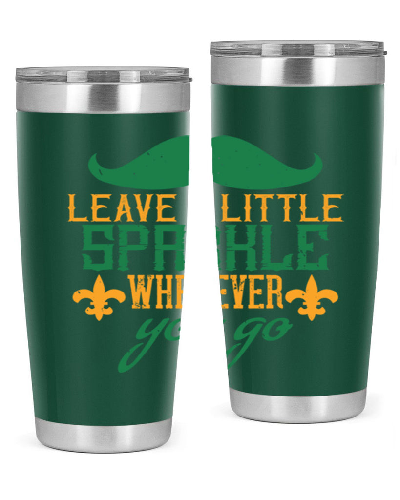 leave a little sparkle wherever you go 53#- mardi gras- Tumbler