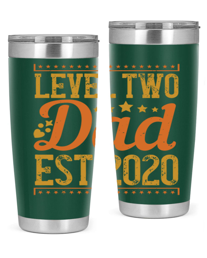 level dad est 189#- fathers day- Tumbler