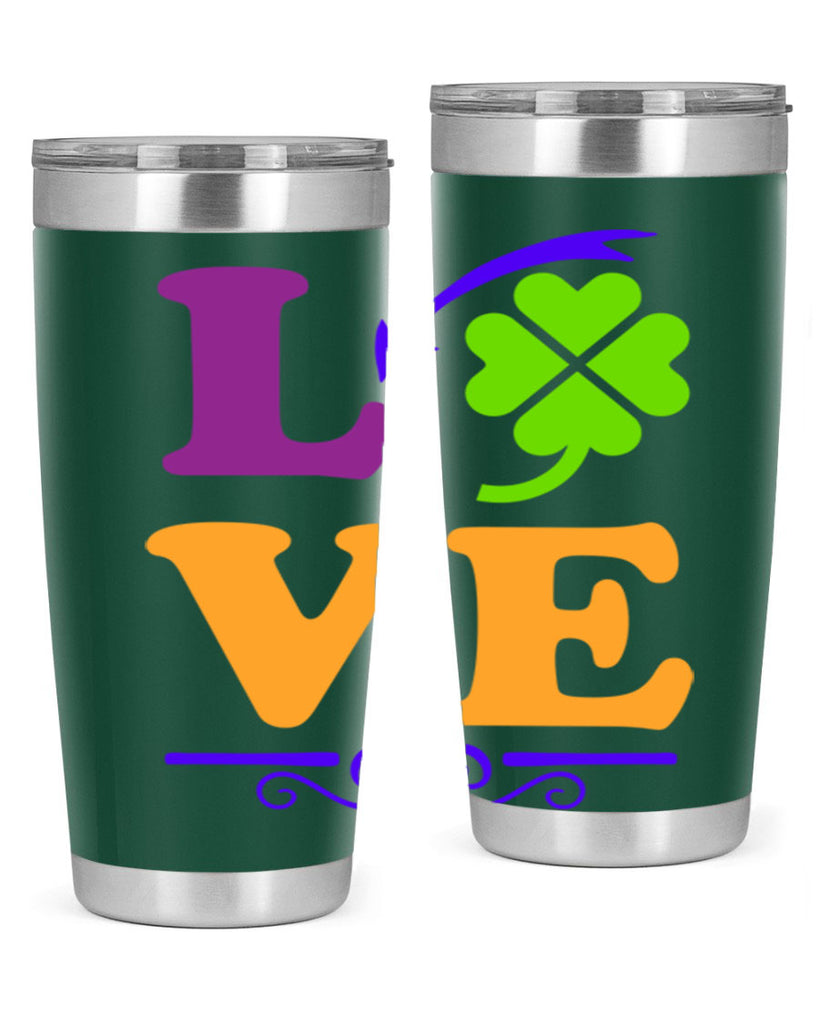 love 18#- mardi gras- Tumbler