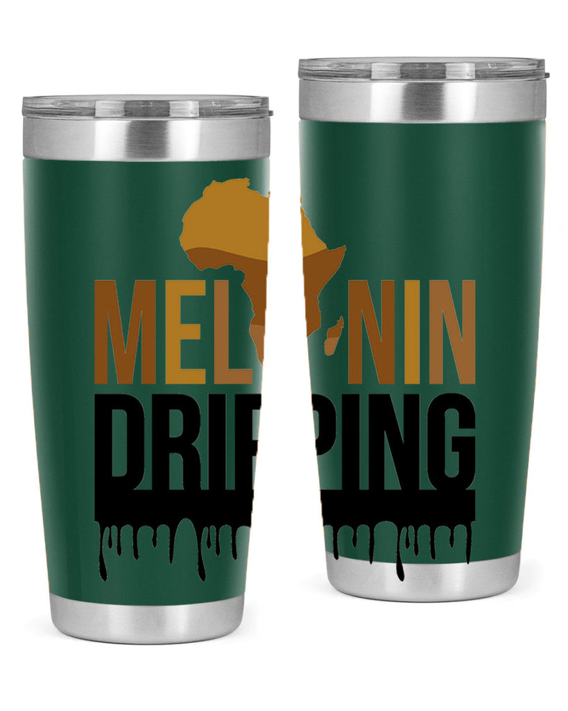 melanin dripping 182#- black words phrases- Cotton Tank