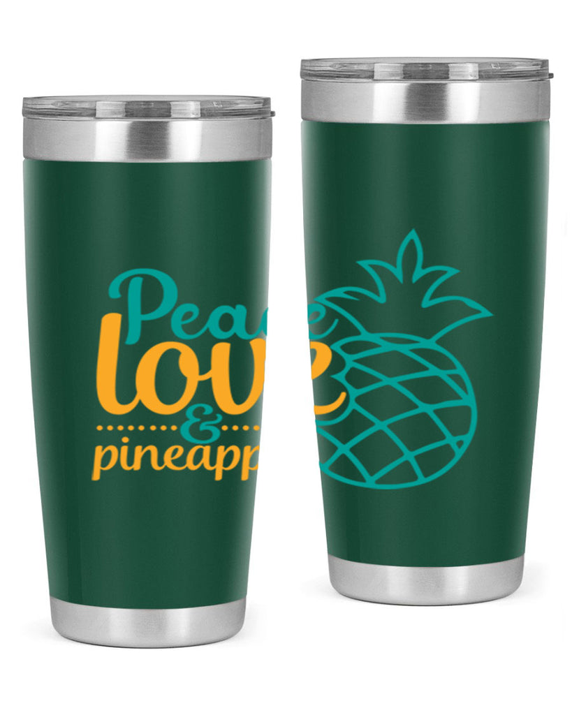 peace love pineapple Style 82#- summer- Tumbler