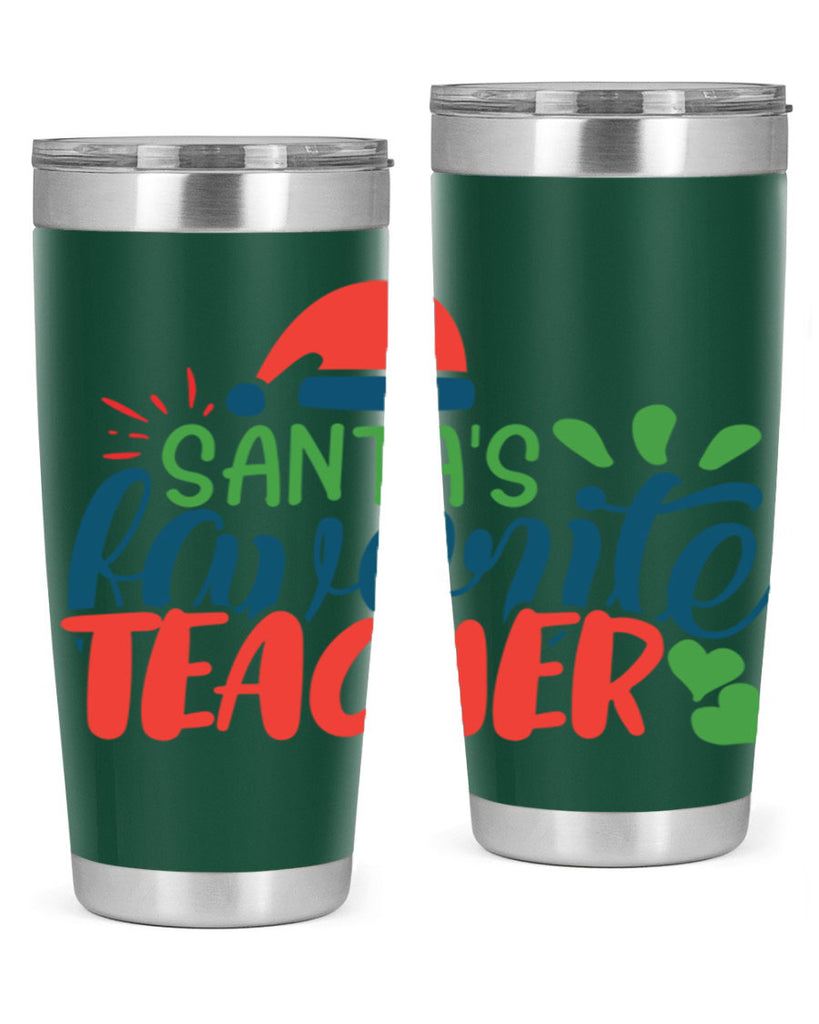 santas favorite teacher Style 151#- teacher- tumbler