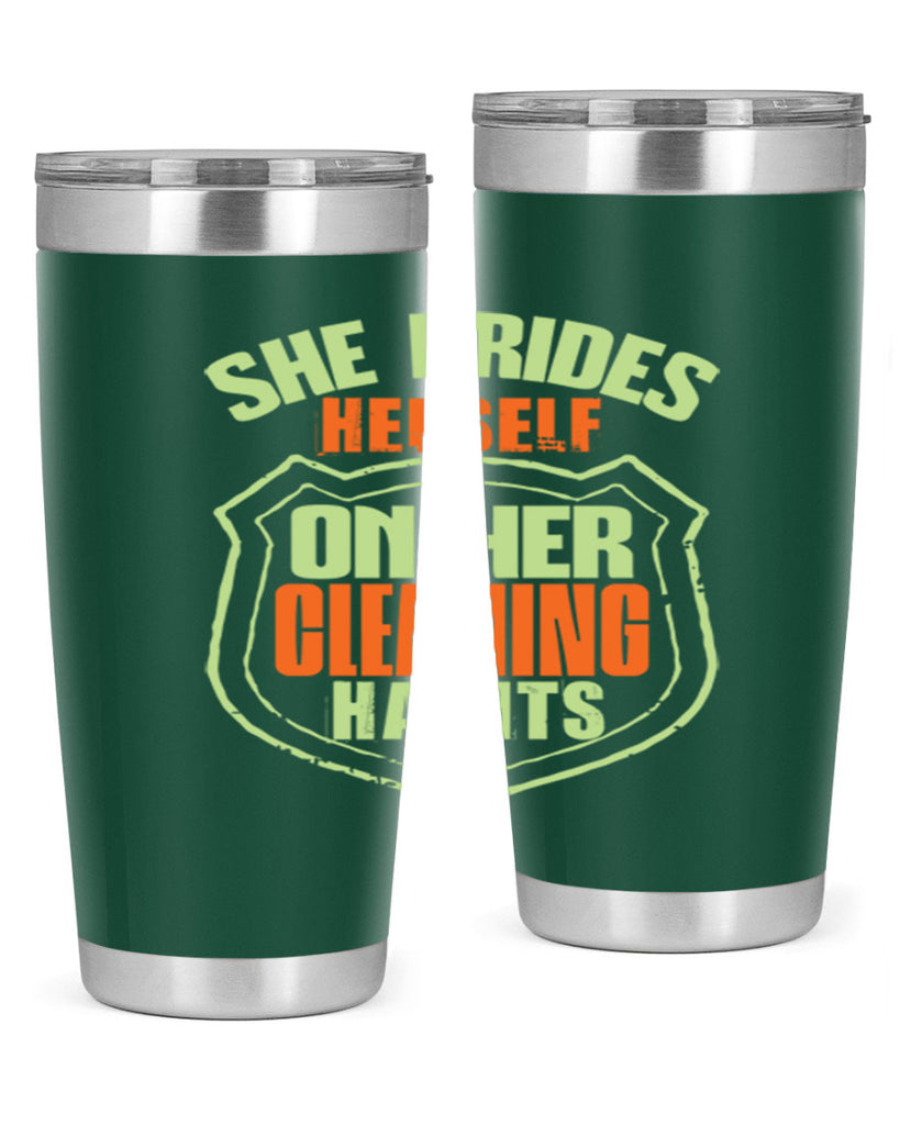 she prides hereself on her cleaning habits Style 15#- cleaner- tumbler