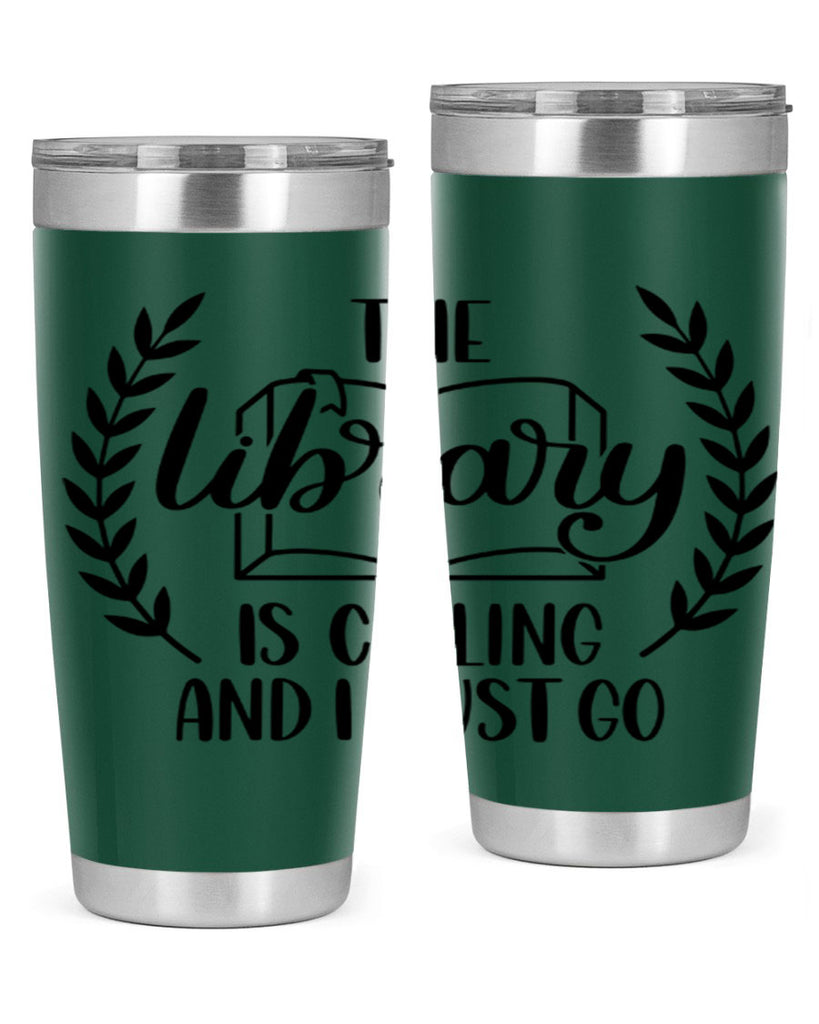 the library is calling and i must go 25#- reading- Tumbler