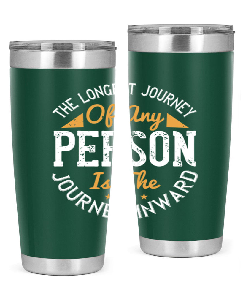 the longest journey of any person is the journey inward 60#- yoga- Tumbler