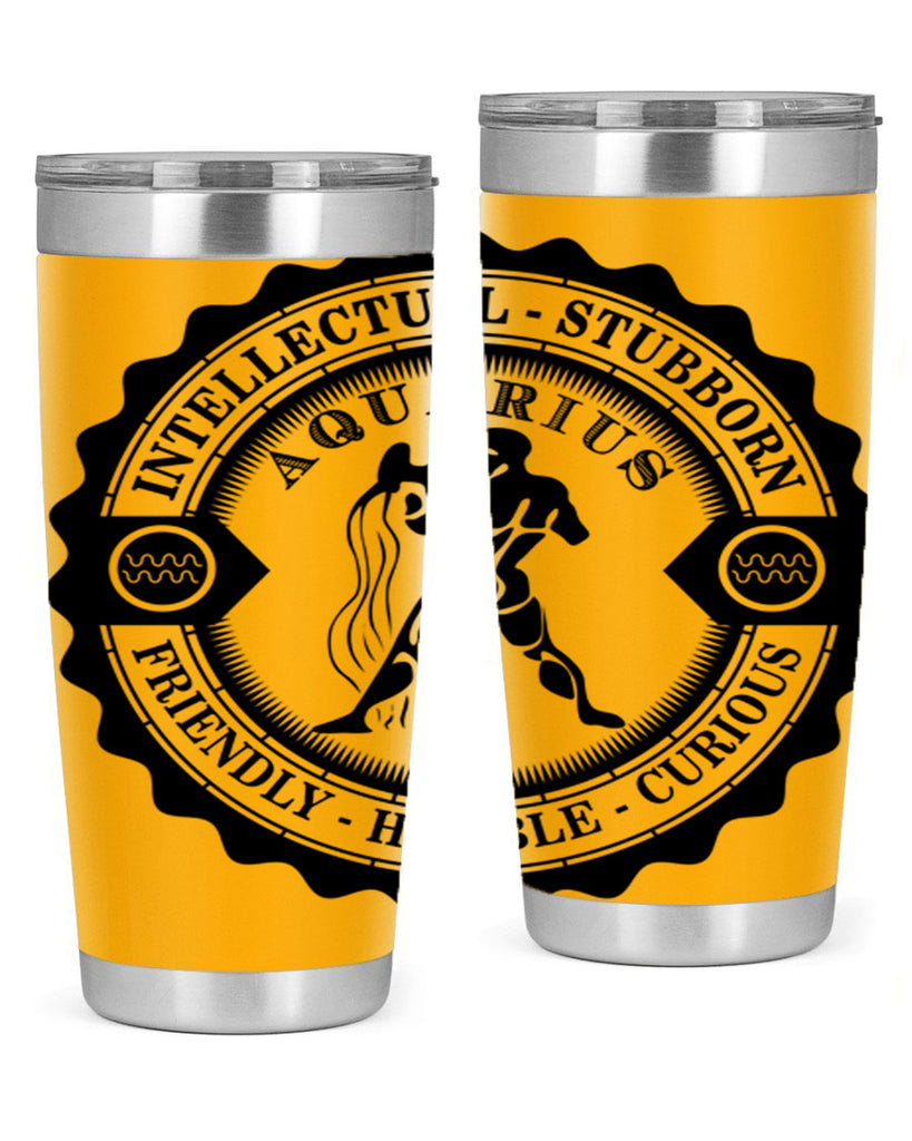Aquarius balck 44#- zodiac- Tumbler