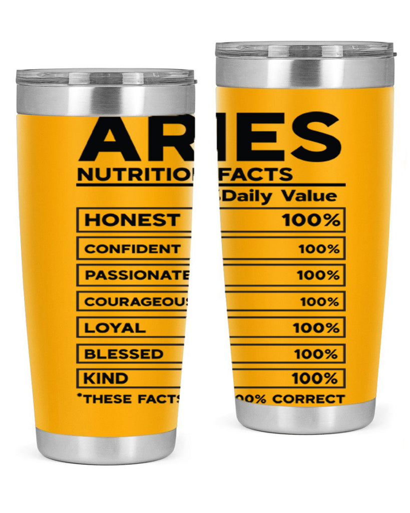 Aries Nutrition Facts 97#- zodiac- Tumbler