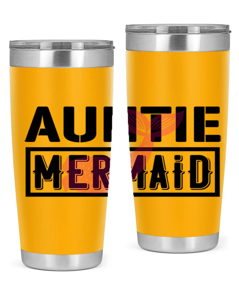 Auntie mermaid 18#- mermaid- Tumbler