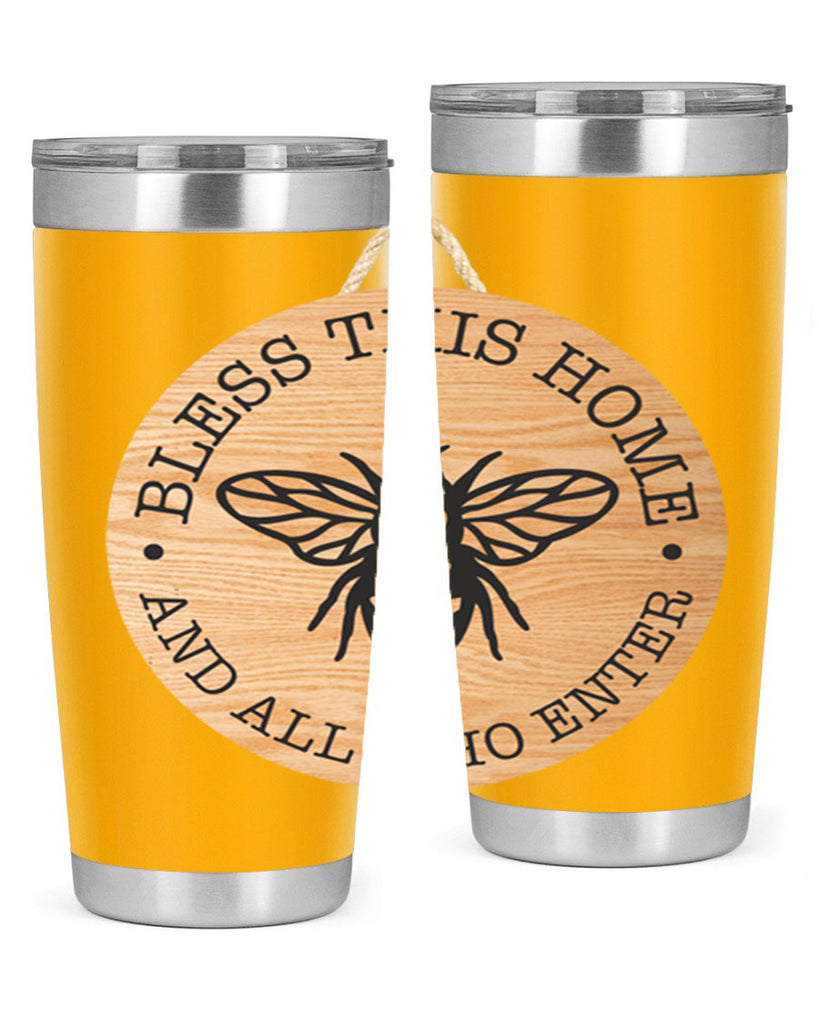 Bless this Home Bee Mockup58#- spring- Tumbler