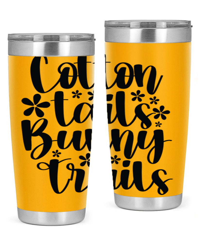 Cotton tails bunny trails  113#- spring- Tumbler