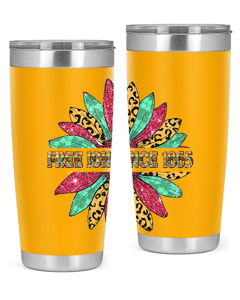 Freeish Since 1865 Sunflower Juneteenth 15#- Juneteenth- tumbler