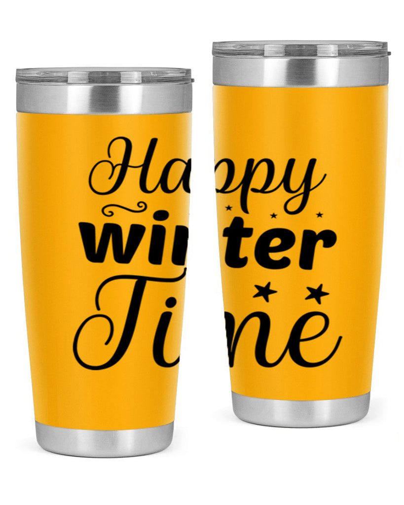 Happy Winter Time 133#- winter- Tumbler