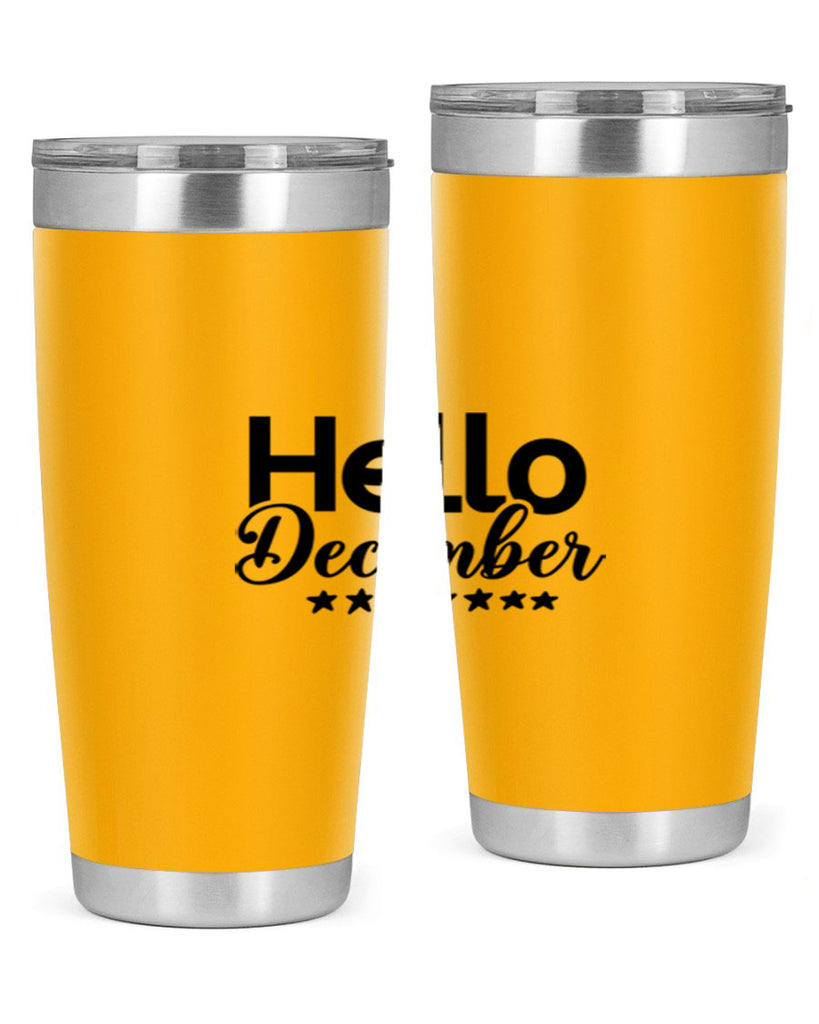 Hello December 156#- winter- Tumbler