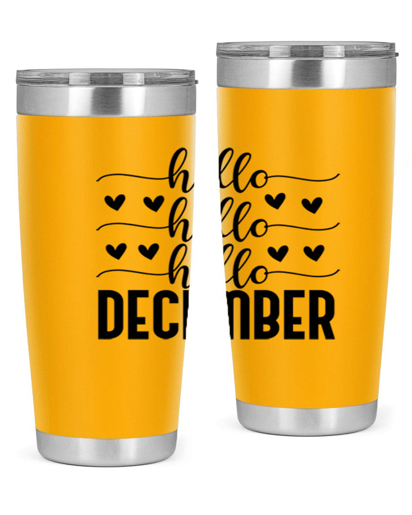 Hello December 157#- winter- Tumbler