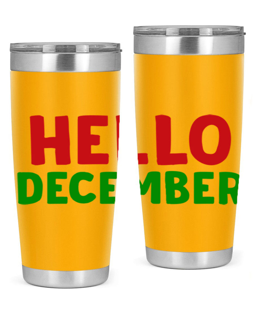 Hello December 158#- winter- Tumbler
