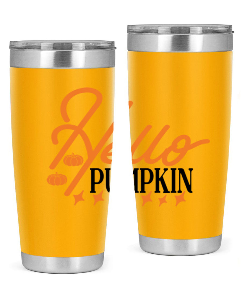 Hello Pumpkin 293#- fall- Tumbler