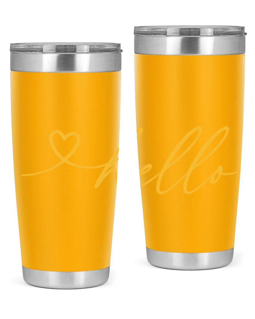 Hello heart183#- spring- Tumbler