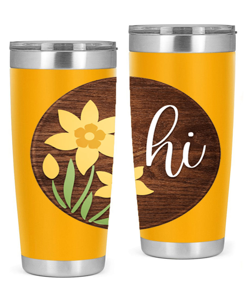 Hi daffodil flower Mockup235#- spring- Tumbler