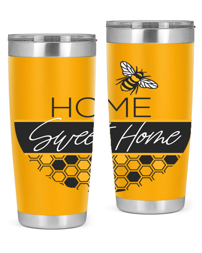 Home Sweet Home Bee and hive pattern243#- spring- Tumbler
