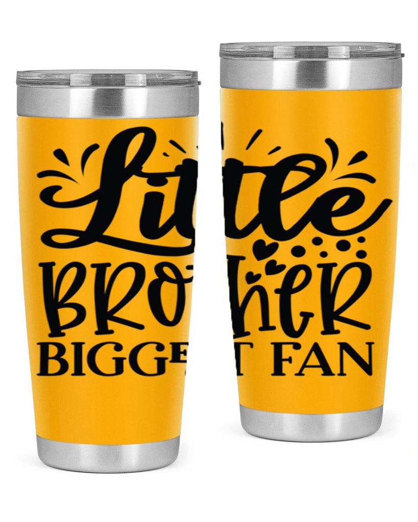 Little Brother Biggest Fan 2056#- baseball- Tumbler