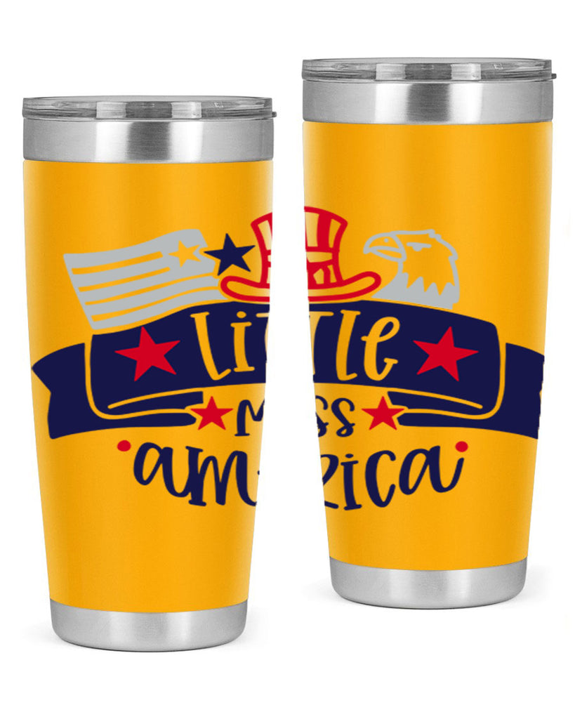 Little Miss America Style 162#- Fourt Of July- Tumbler