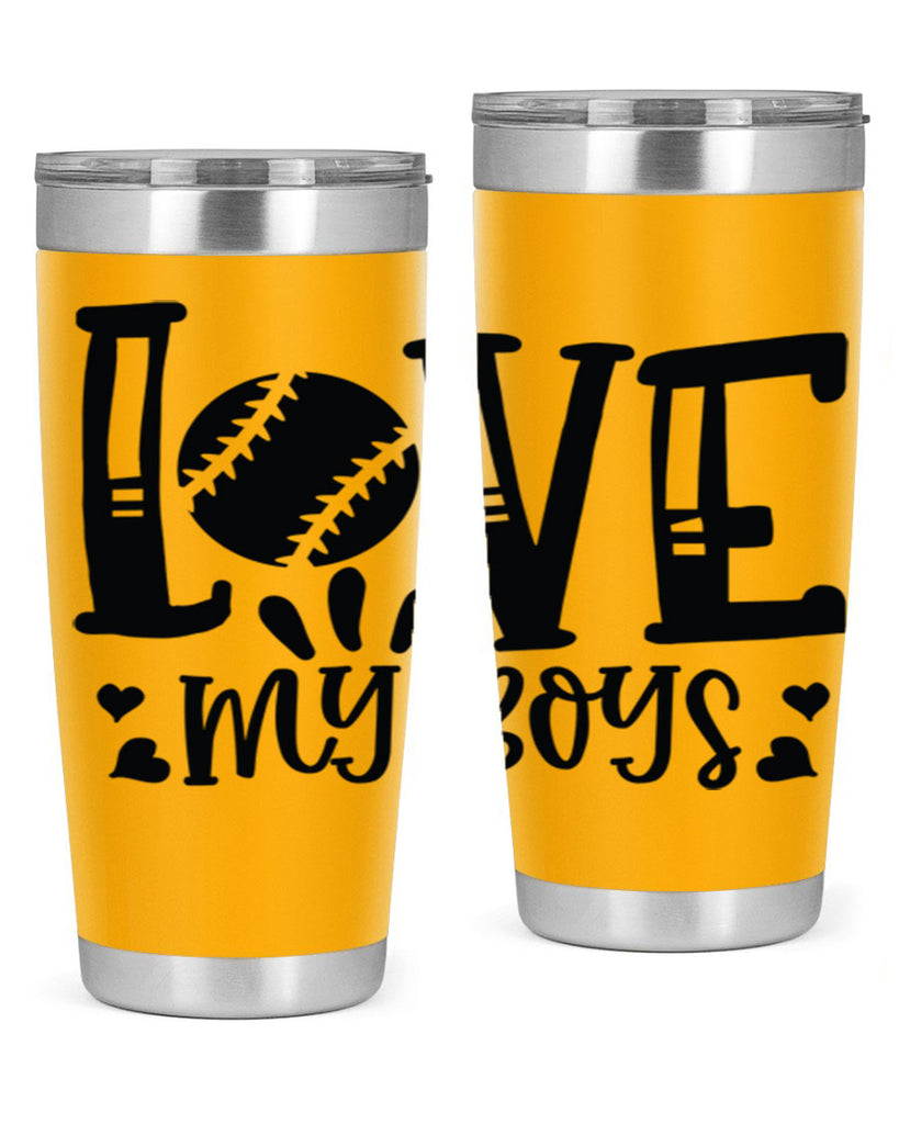 Love My Boys 2053#- baseball- Tumbler