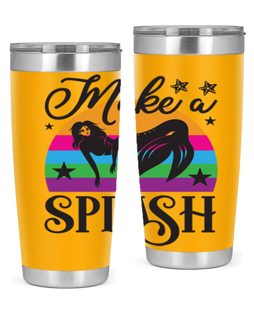 Make a splash 313#- mermaid- Tumbler