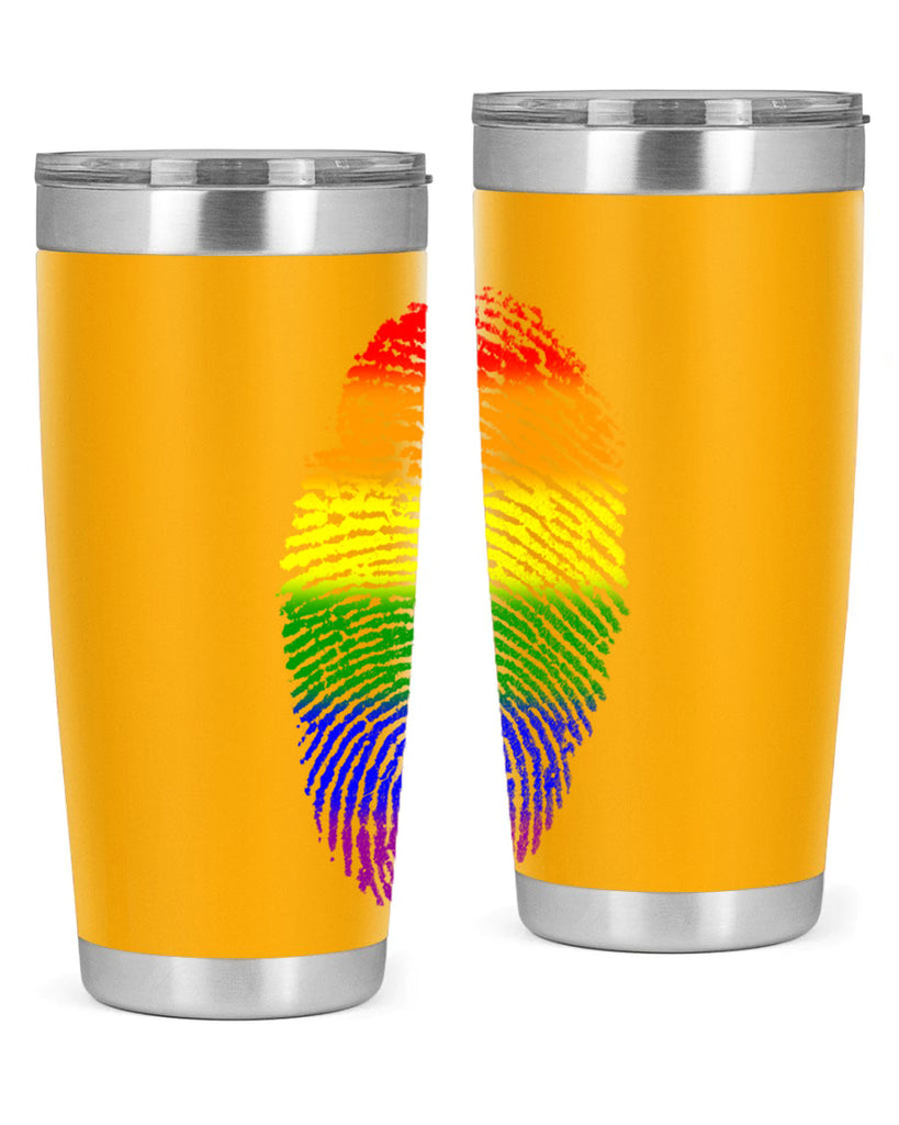 Rainbow Finger print 10#- lgbt- Tumbler