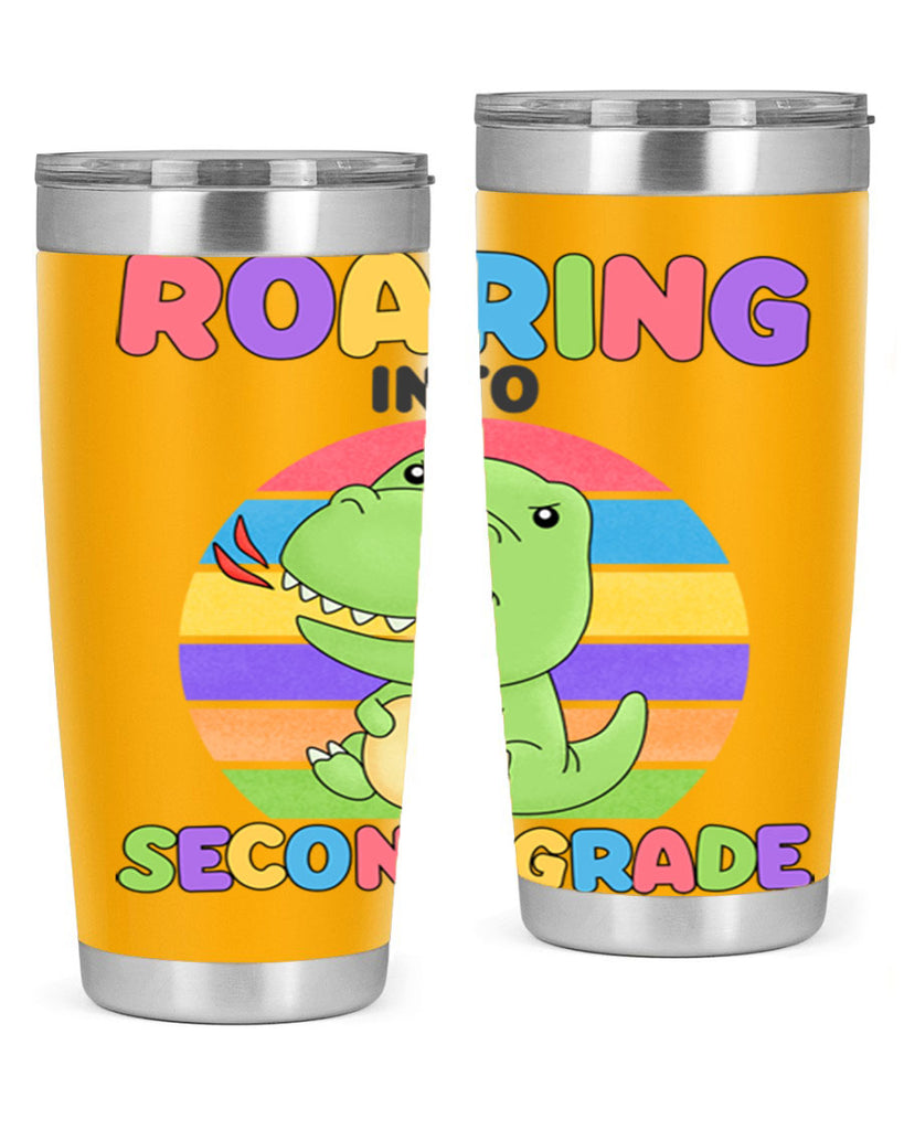 Roaring to 2nd Grade Trex 23#- second grade- Tumbler
