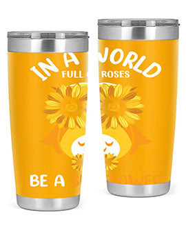 Sunflower Owl In A World A TurtleRabbit 18#- owl- Tumblers