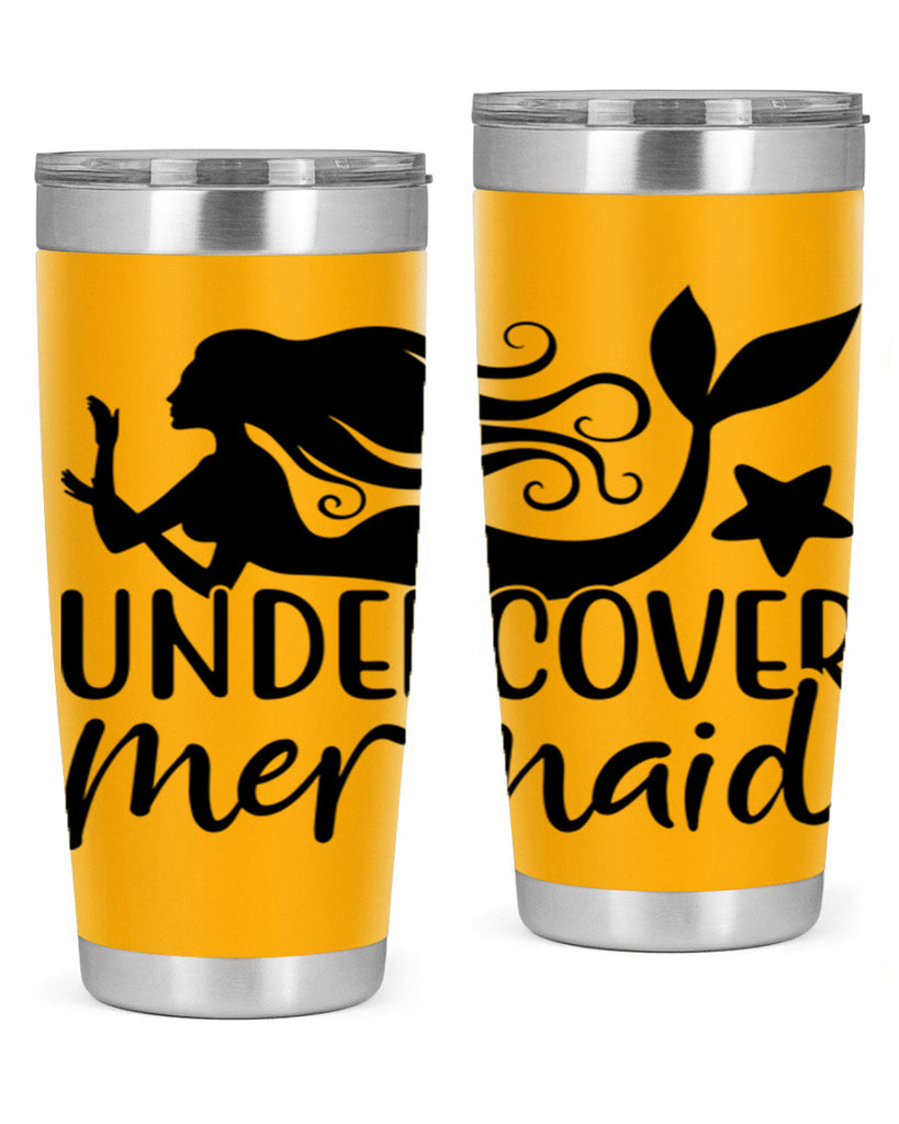 Undercover mermaid 657#- mermaid- Tumbler