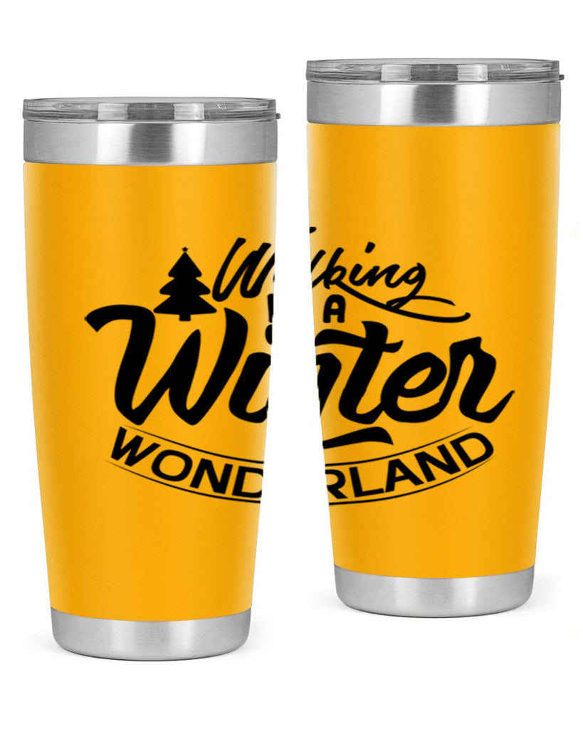 Walking In A Winter Wonderland 435#- winter- Tumbler