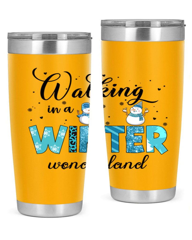 Walking in a winter wonderland 443#- winter- Tumbler