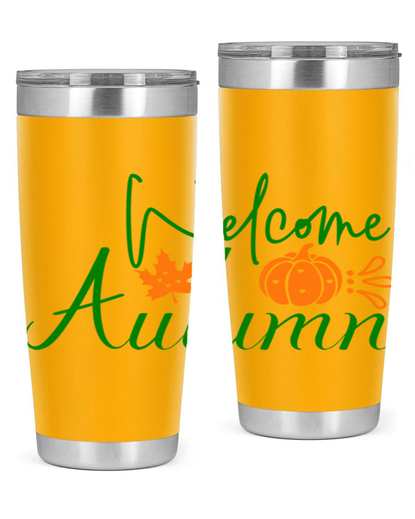 Welcome Autumn 627#- fall- Tumbler
