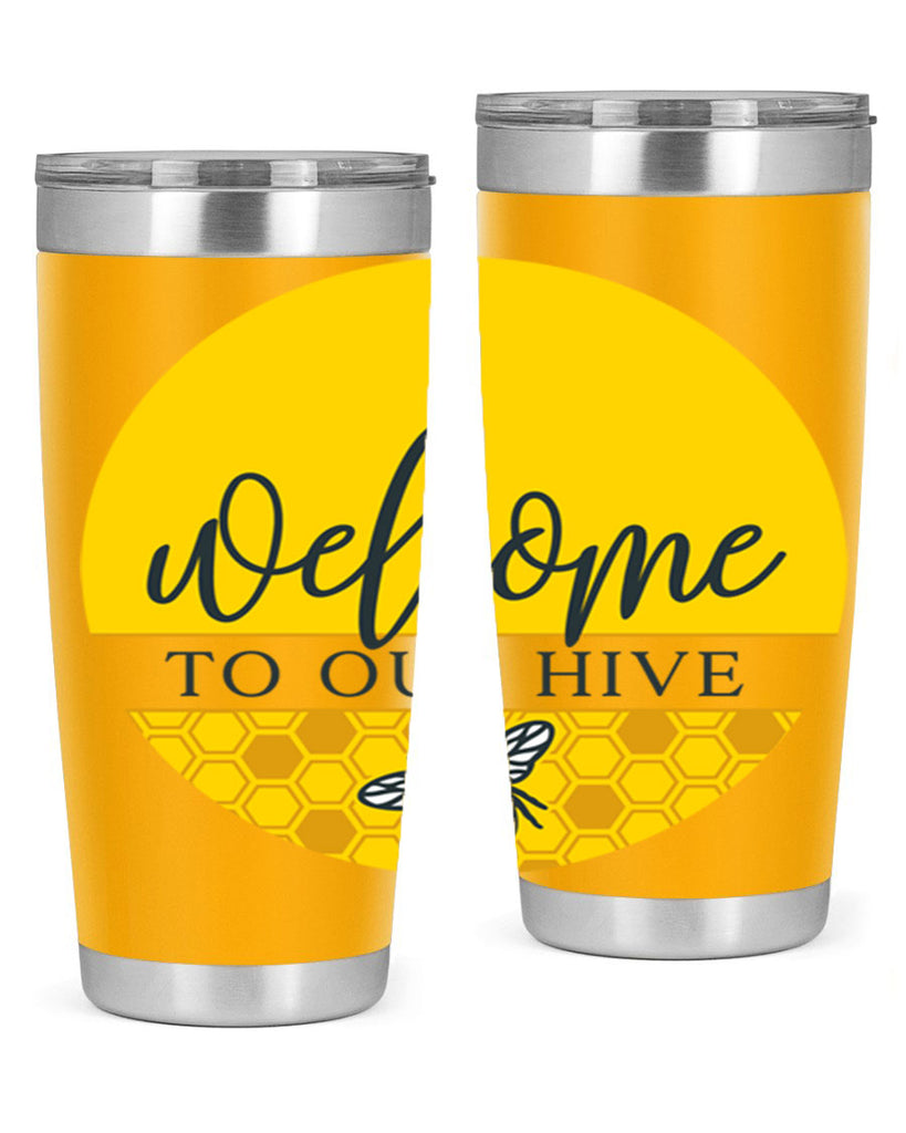 Welcome to our Hive complete yellow590#- spring- Tumbler