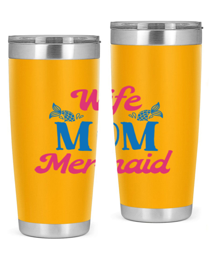 Wife Mom Mermaid 670#- mermaid- Tumbler