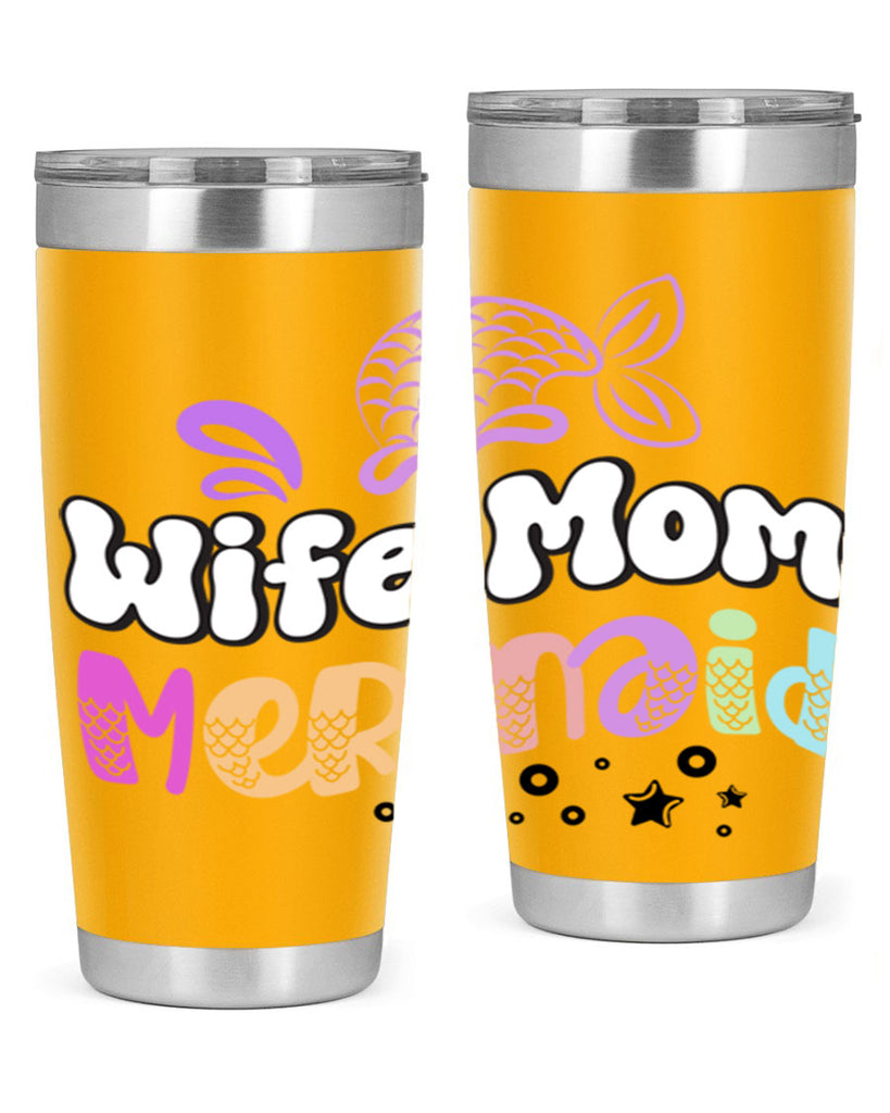 Wife Mom Mermaid 676#- mermaid- Tumbler