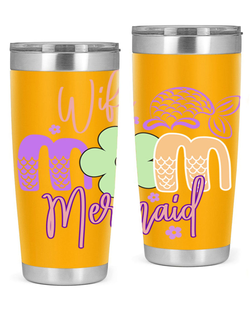 Wife Mom Mermaid 677#- mermaid- Tumbler