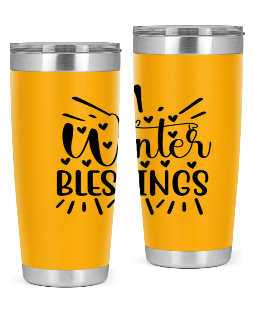 Winter Blessings 491#- winter- Tumbler
